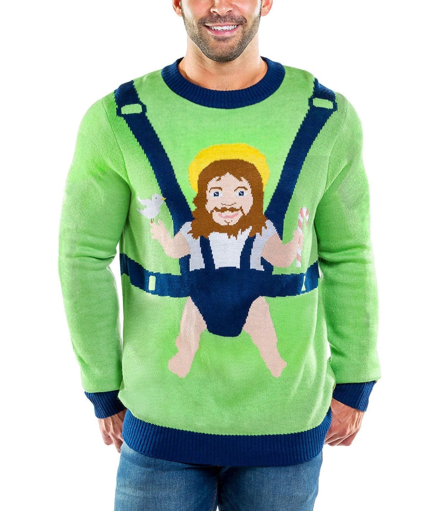 Men's Sweet Baby Jesus Ugly Christmas Sweater