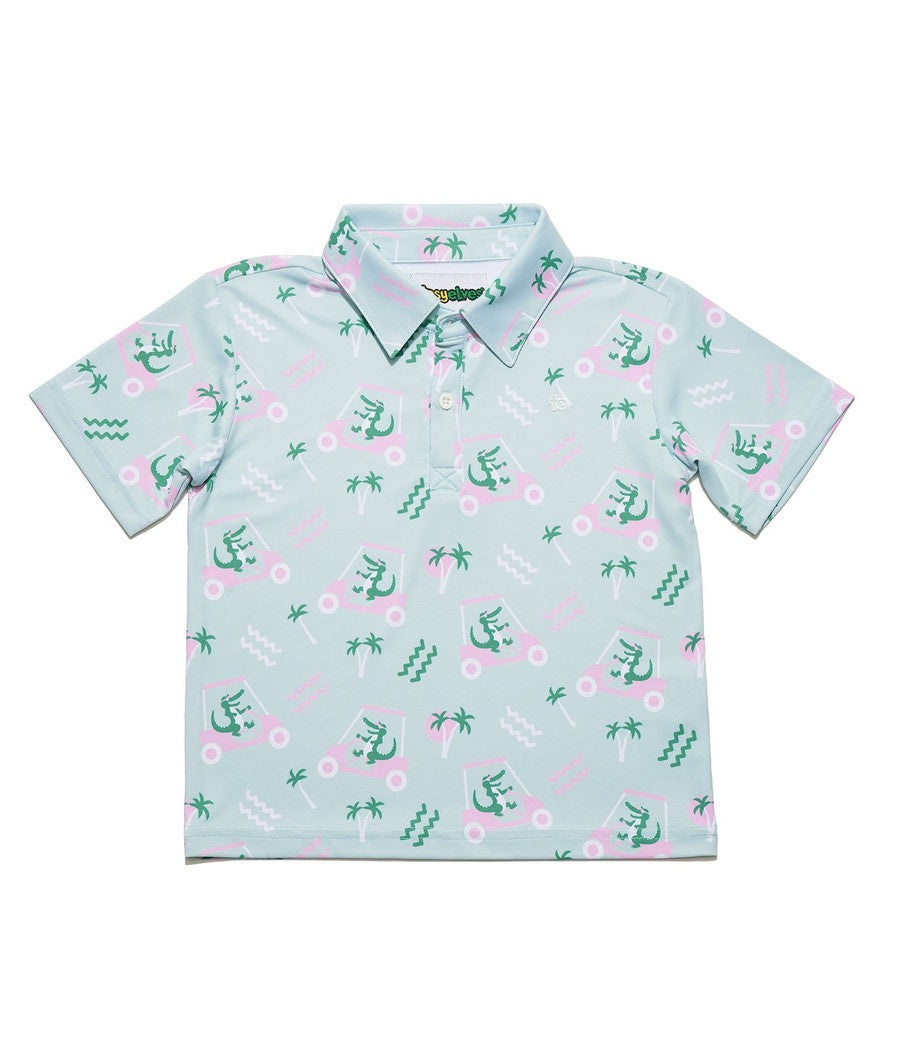 Toddler Boy's Golf Cart Gator Golf Polo